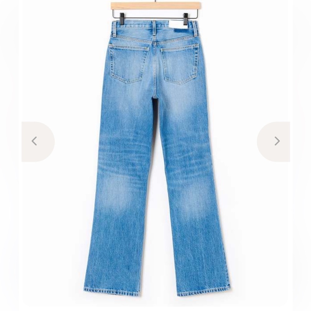 RE/DONE 70s bootcut jeans denim crystal blue Classic flares pants NWT 27 - Picture 2 of 12